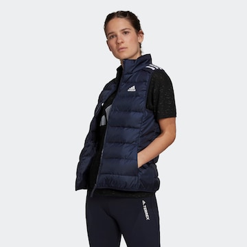 ADIDAS PERFORMANCE Sports Vest in Blue: front
