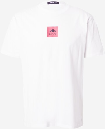 T-Shirt REPLAY en blanc : devant