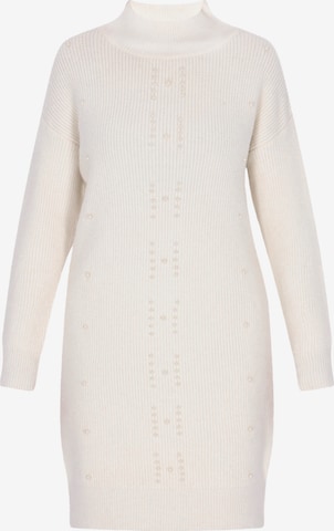 faina - Vestido de malha em branco: frente