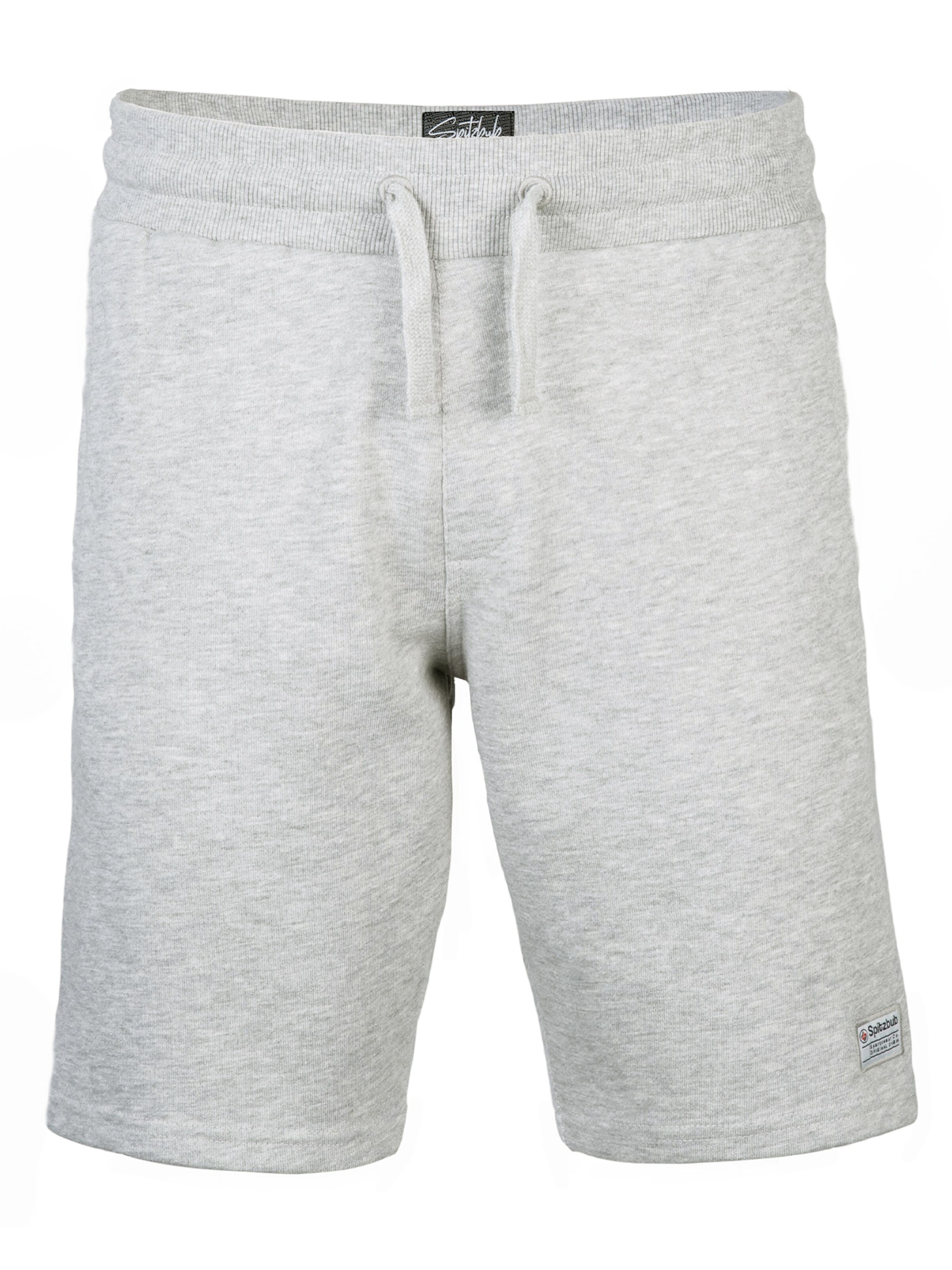 SPITZBUB Regular Trousers 'Ludger' in Grey: front