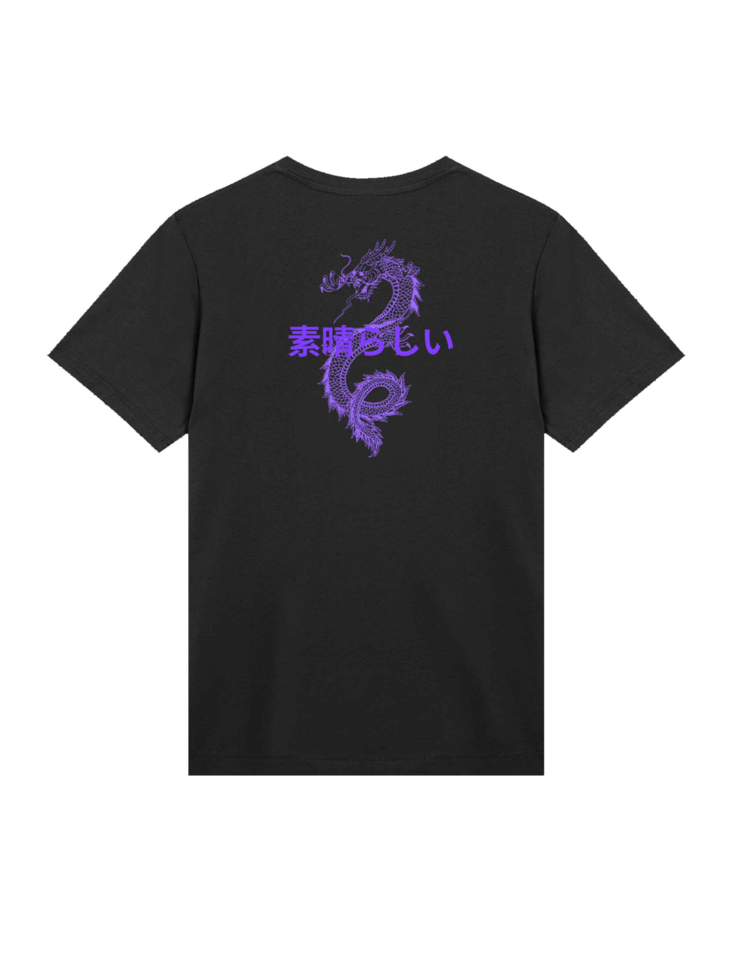 F4NT4STIC Shirt 'Drache Japan' in Black: front