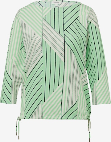 T-shirt s.Oliver en vert : devant