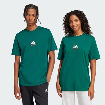 ADIDAS SPORTSWEAR Λειτουργικό μπλουζάκι 'Lounge Pizza' σε πράσινο