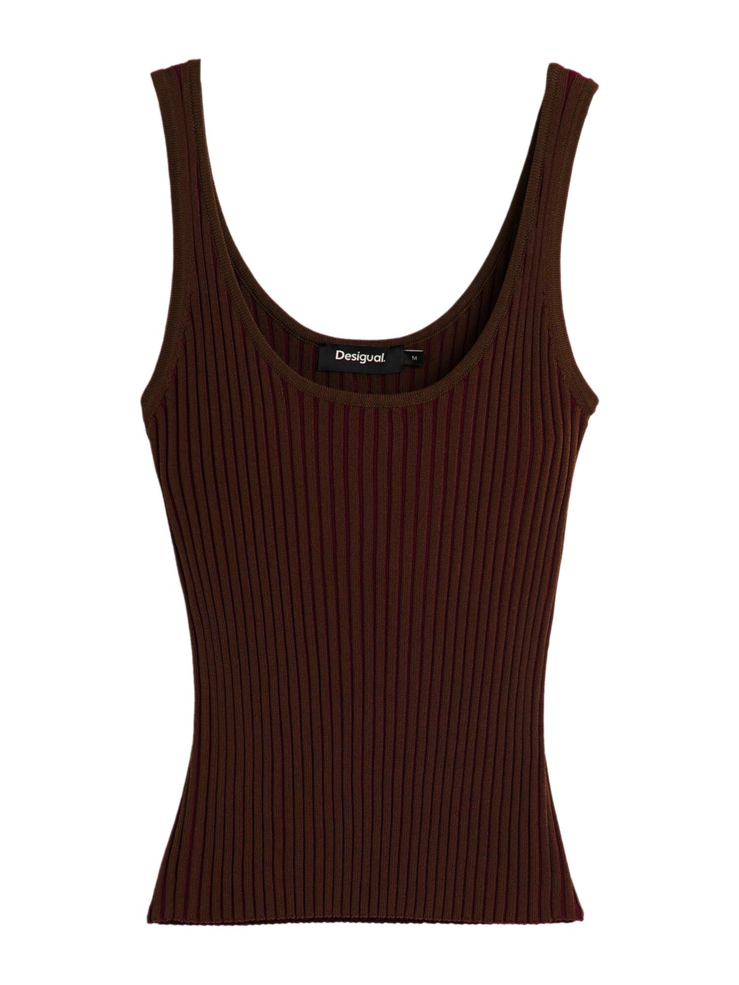 Desigual Топ в кафяво: отпред