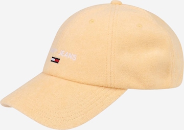 Cappello da baseball di Tommy Jeans in giallo: frontale