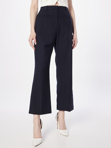 3.1 Phillip Lim Flared Trousers with creases in Blue: front