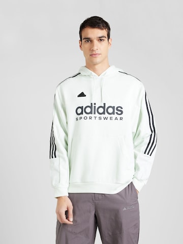 ADIDAS SPORTSWEARSportska sweater majica 'House of Tiro' - bijela boja: prednji dio