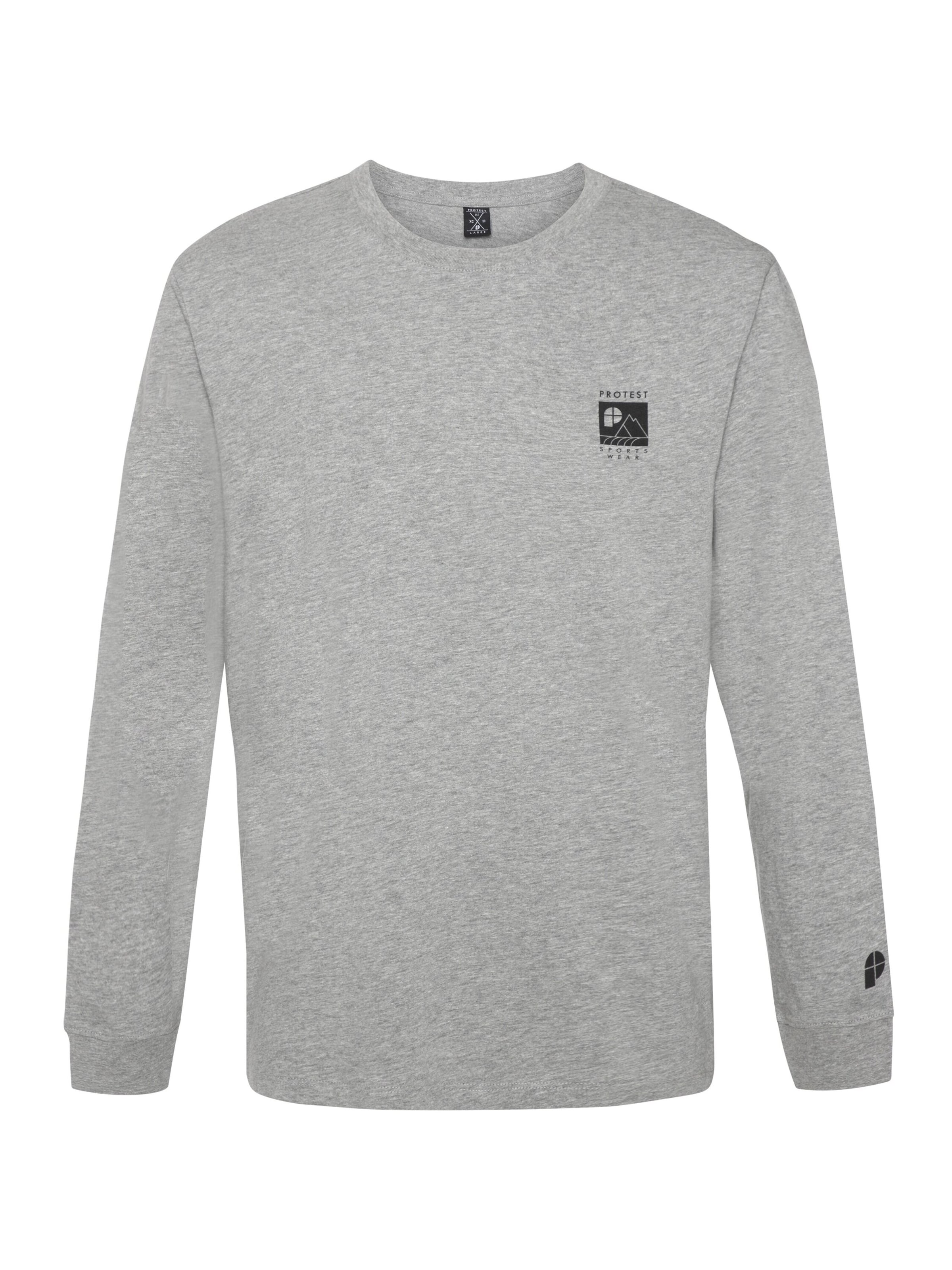 PROTEST Shirt 'SHELBY' in Grijs: voorkant