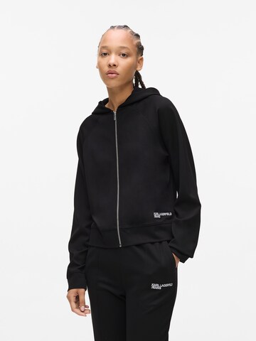 Veste de survêtement 'Milano' KARL LAGERFELD JEANS en noir : devant