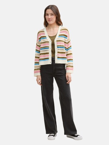 TOM TAILOR DENIM Strickjacke in Beige
