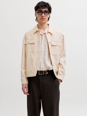 JACK & JONES - Camiseta en beige: frente