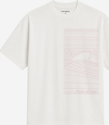 Perfect&Basic - Camiseta de fútbol 'Oversize Unisex - Wave Flock Tee' en rosa: frente