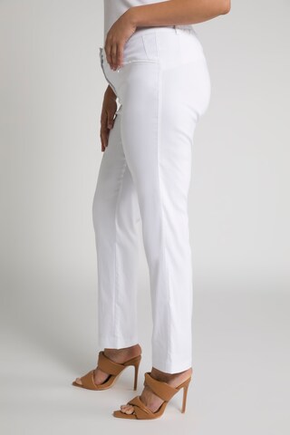 Ulla Popken Regular Pants 'Mony' in White