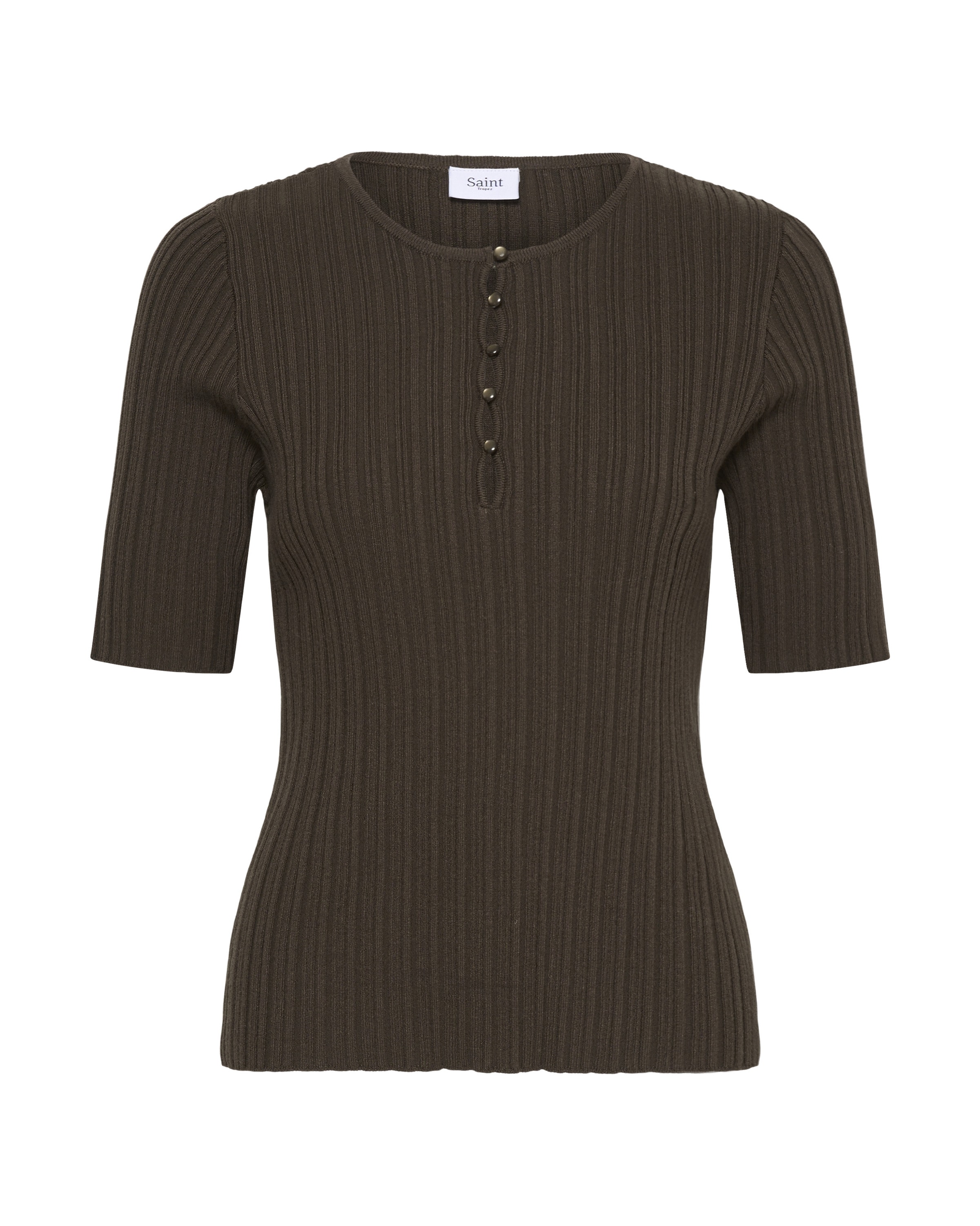 SAINT TROPEZ Pullover 'SigridaSZ' in Braun: Vorderseite