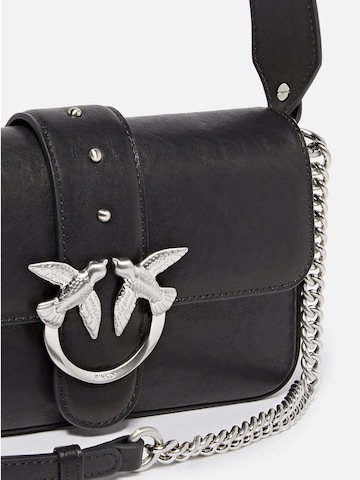 Sac bandoulière 'Pinko Sac Rabat Love One Slouchy Zip Mini Vite Noir' PINKO en noir