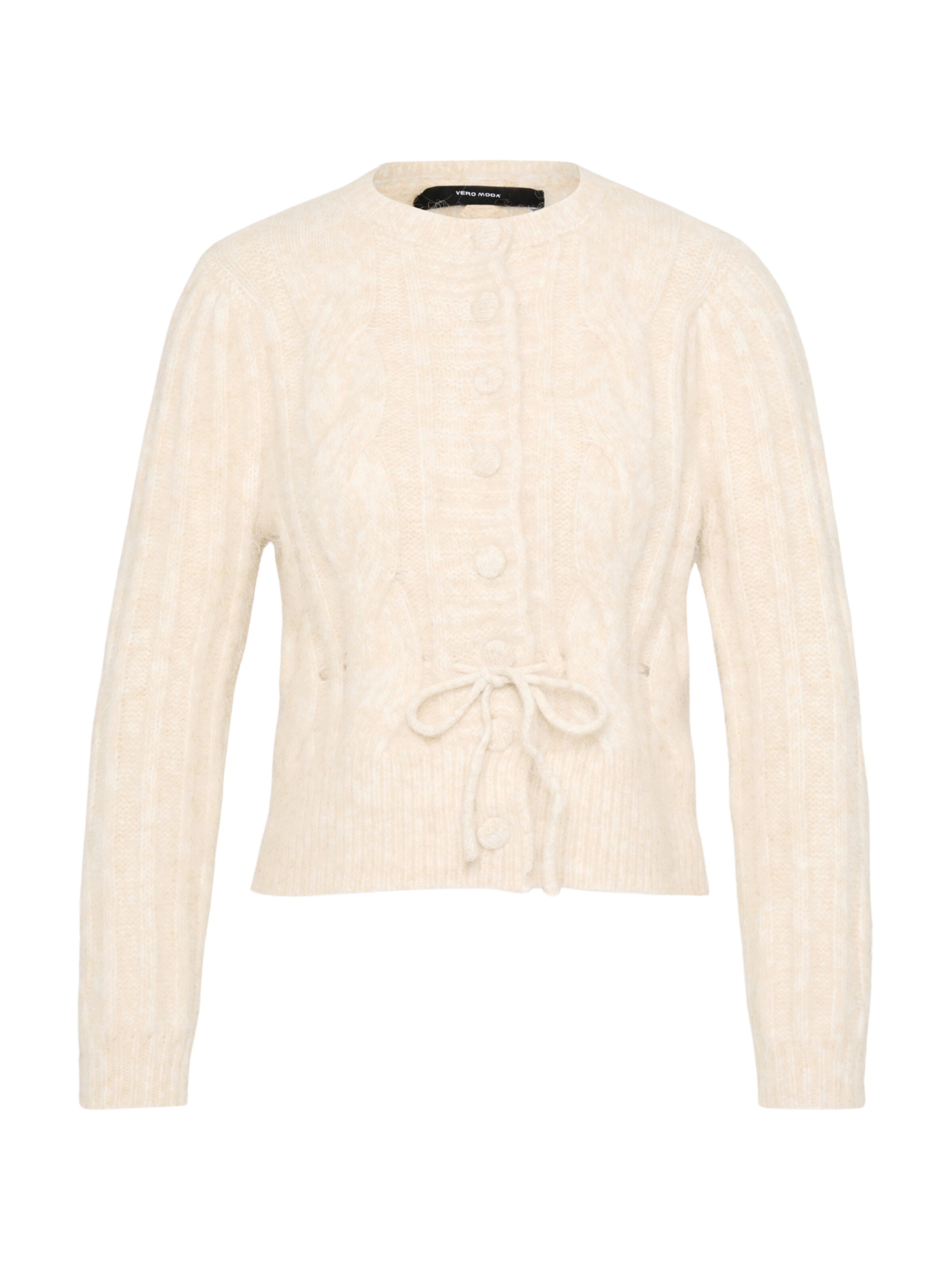 Vero Moda Petite Knit cardigan 'VMLISA' in Beige: front