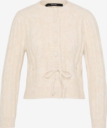 Cardigan 'VMLISA' Vero Moda Petite en beige : devant