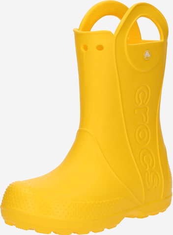 Crocs Rubber Boots 'Handle It' in Yellow: front
