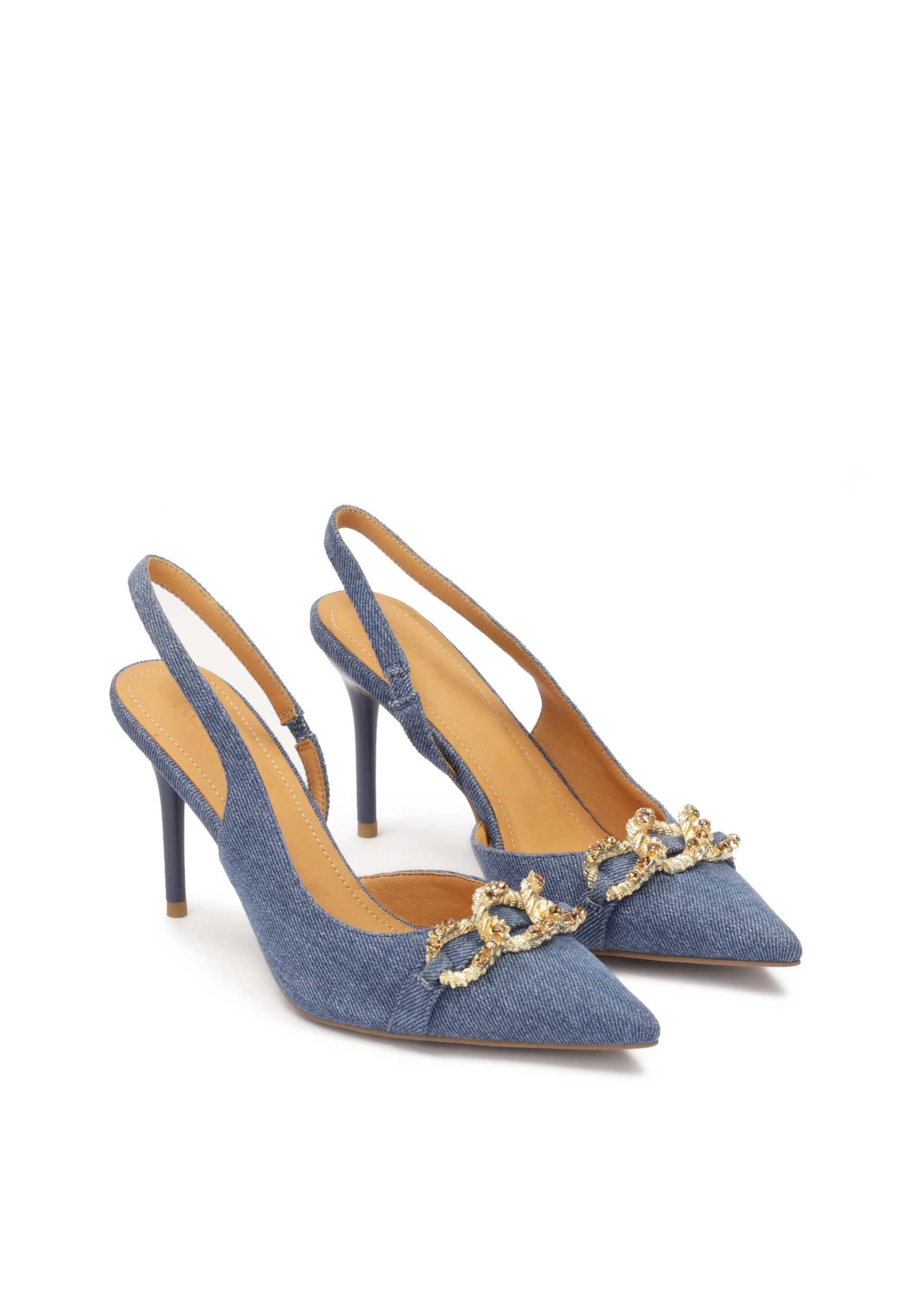 Pumps 'Basilia' de la Kazar pe albastru