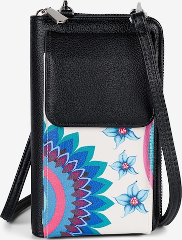 styleBREAKER Umhängetasche 'Mini Bag Ethno Blumen Blüten - RFID Schutz' in Mischfarben: Vorderseite