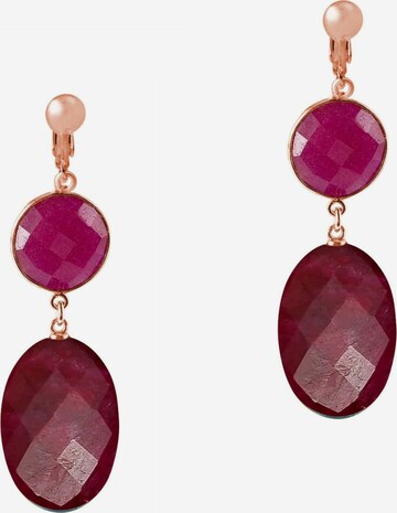 Boucles d'oreilles Gemshine en rouge