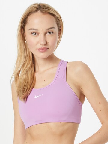 NIKE Bralette Sports Bra in Purple: front