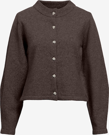 OBJECT Knit cardigan 'ZARI' in Brown: front