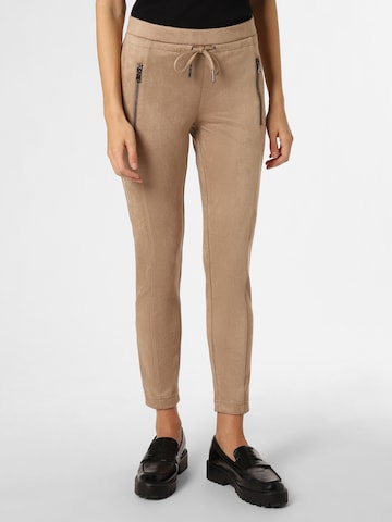 OPUS Slimfit Hose 'Elvina' in Beige: predná strana