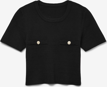 VERO MODA Trui 'Kristin' in Zwart: voorkant