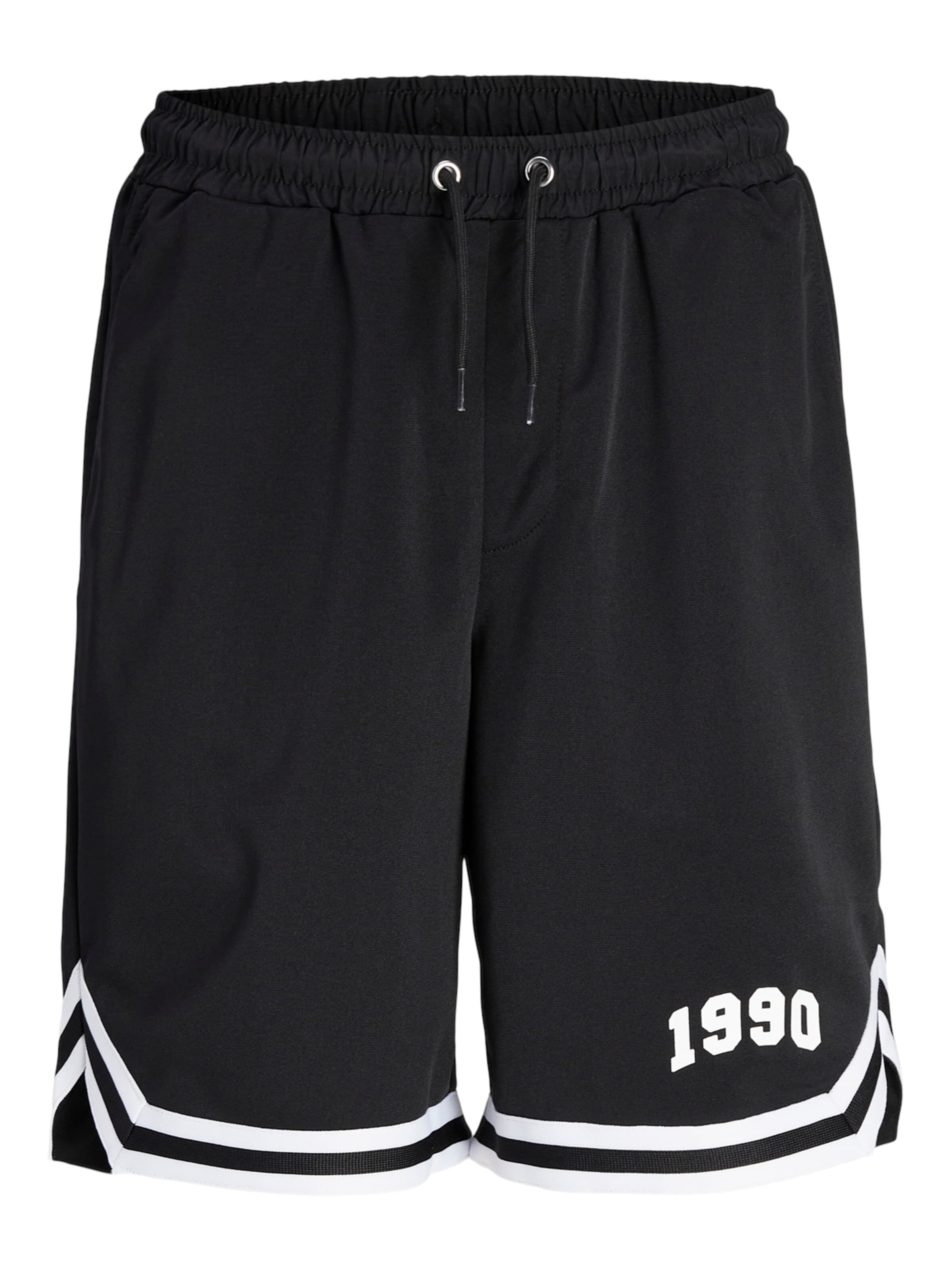 JACK & JONES Regular Trousers in Black: front