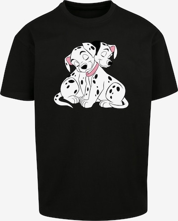 T-Shirt 'Disney 101 Dalmatians Puppy Love' F4NT4STIC en noir : devant