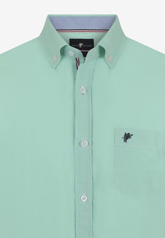 DENIM CULTURE Regular fit Button Up Shirt 'Arlen' in Green