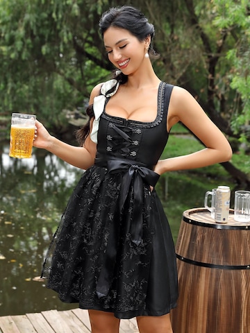Yesfashion Dirndl w kolorze czarny