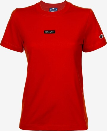 Champion Authentic Athletic Apparel Shirt in Rood: voorkant