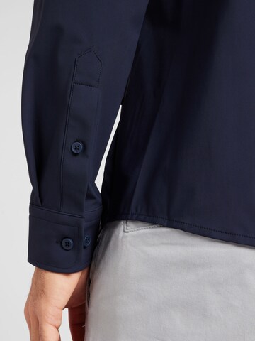BOSS Comfort fit Button Up Shirt 'P-ROAN-C1' in Blue