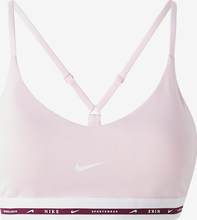 NIKE Sportski grudnjak 'INDY' u roza / boja vina / bijela, Pregled proizvoda