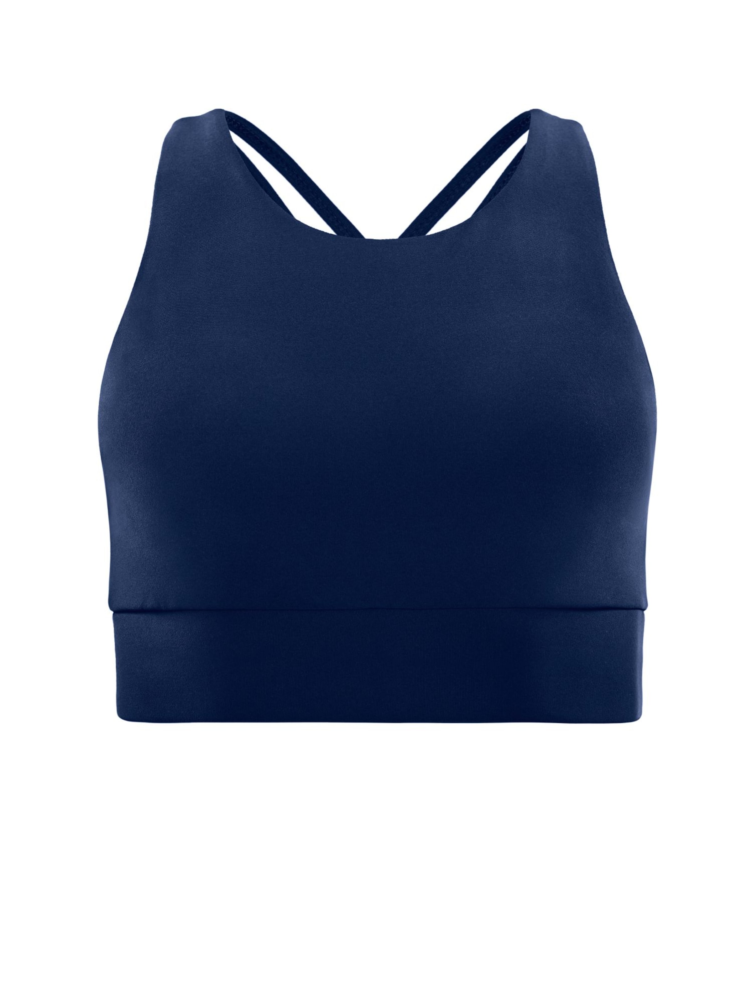 Winshape Bygelfri Sportbehå ' SB103C ' i blå: framsida