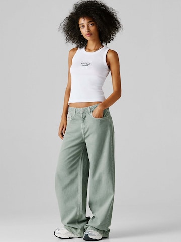 Red Bull Racing x Pepe Jeans Wide leg Jeans in Groen