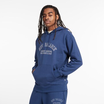 new balance Sweatshirt in Blauw: voorkant