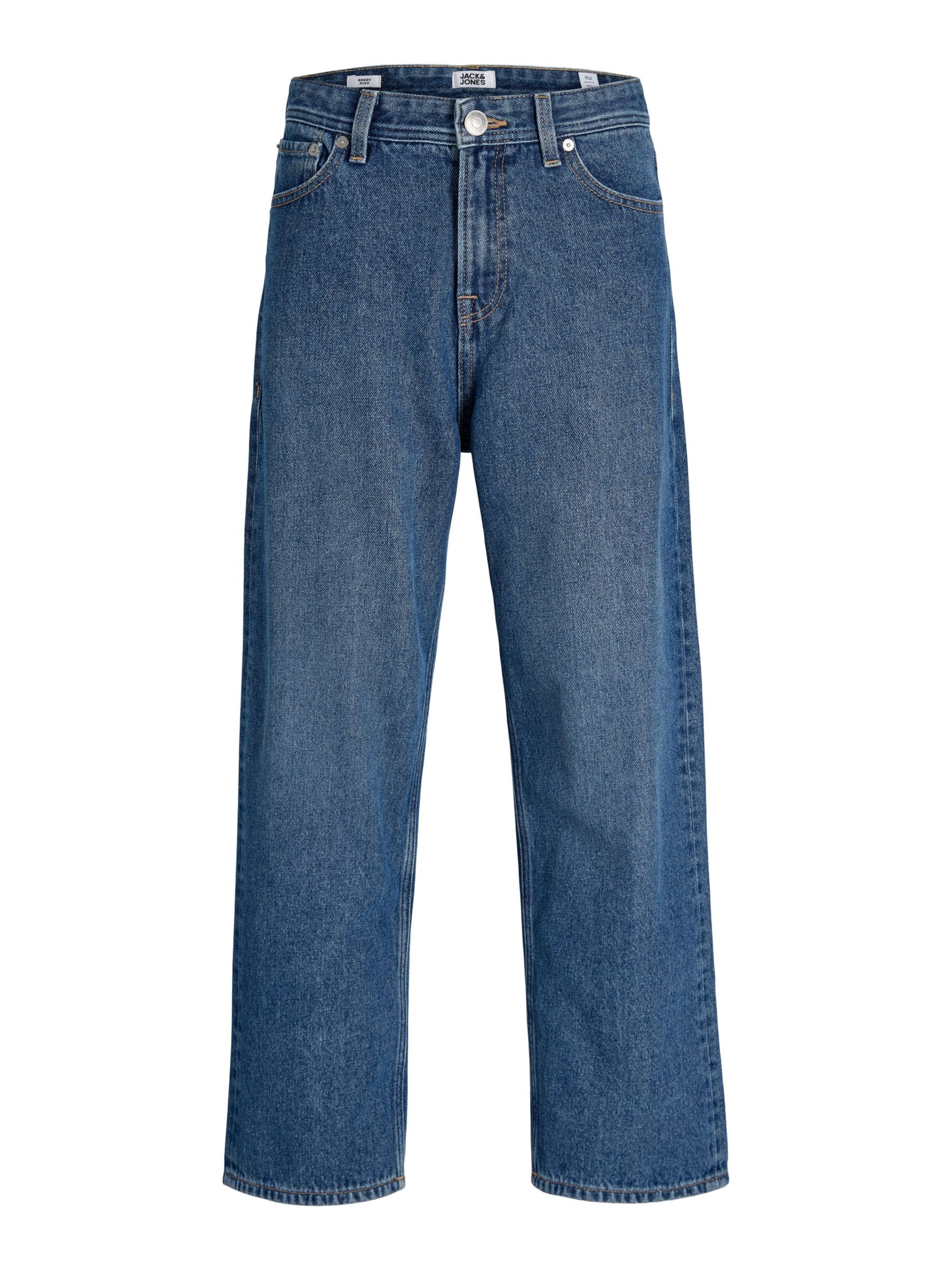 Jack & Jones Junior Baggy Jeans 'JJIAlex JJOriginal' in Blue: front