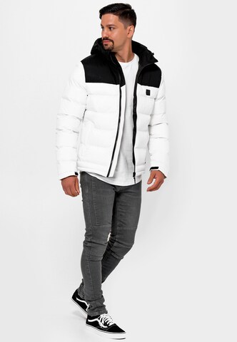 INDICODE JEANS Between-Season Jacket 'Eberhardy' in White