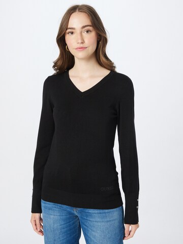 Pullover di GUESS in nero: frontale