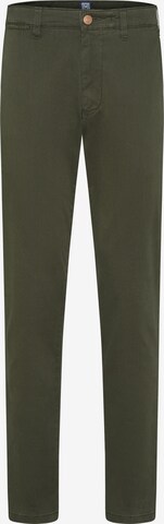 MEYER Regular Chino Pants in Green: front