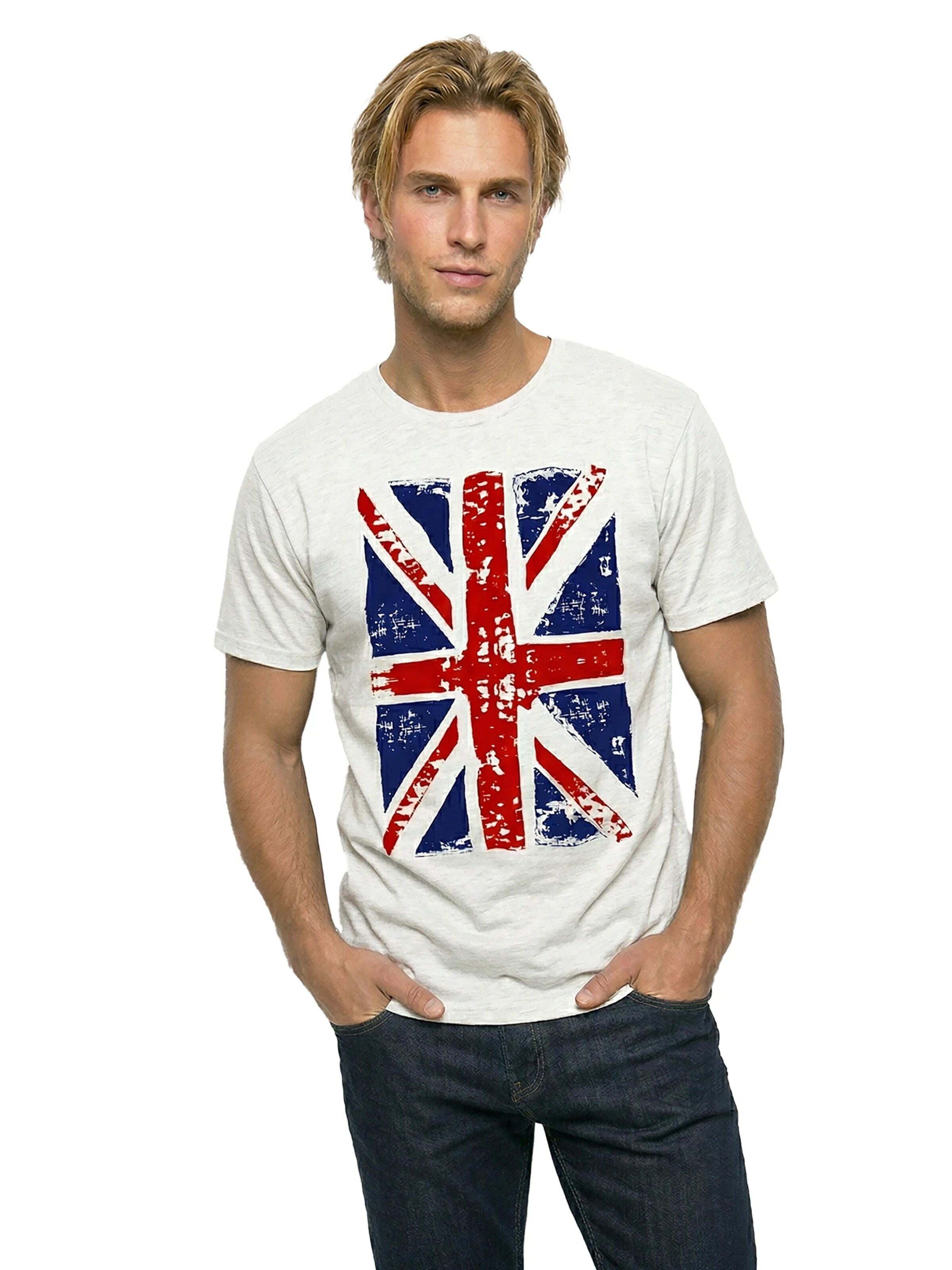MAKAYA Shirt 'Union Jack' in White
