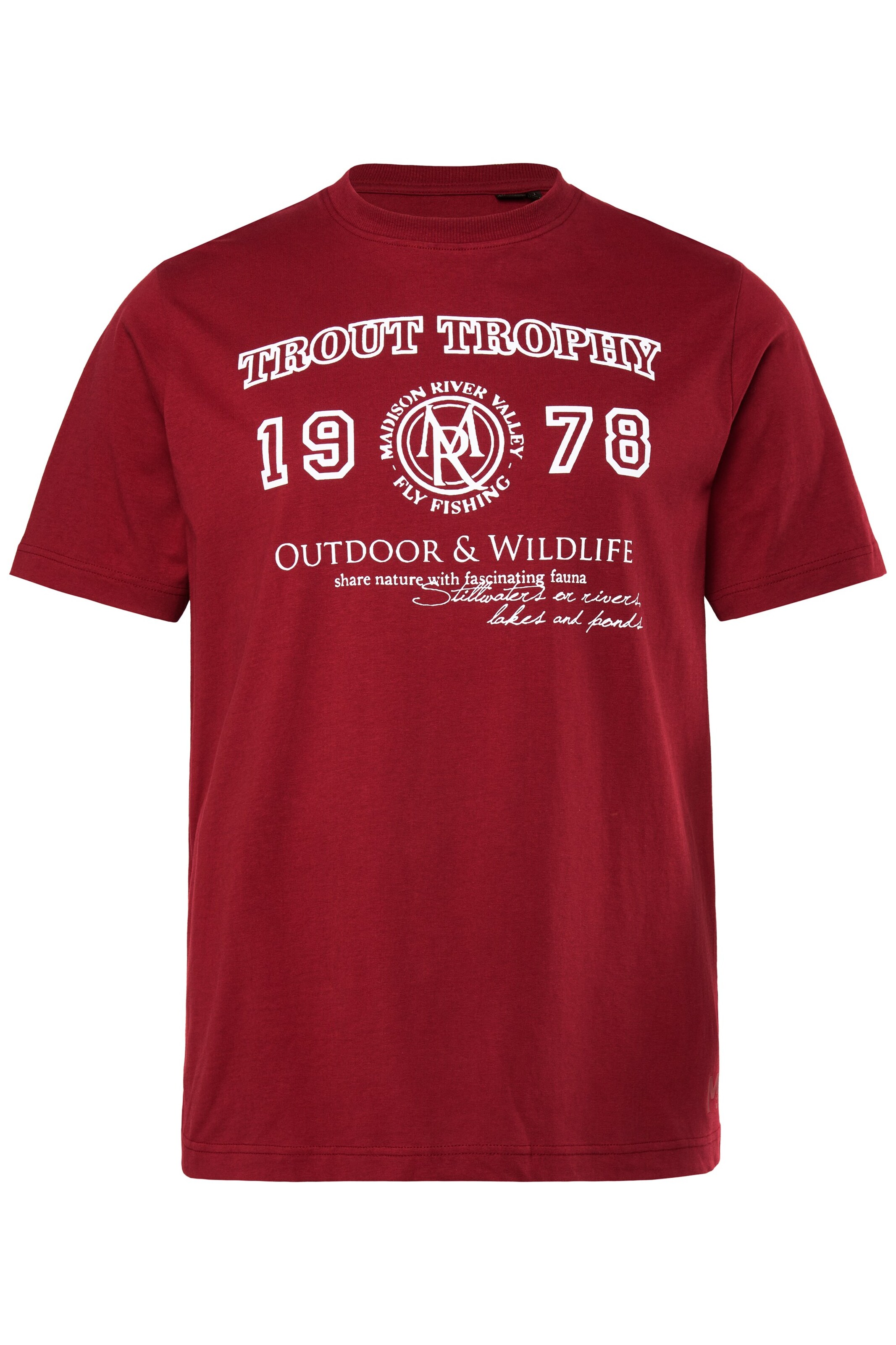 Men Plus T-Shirt in Rot: Vorderseite