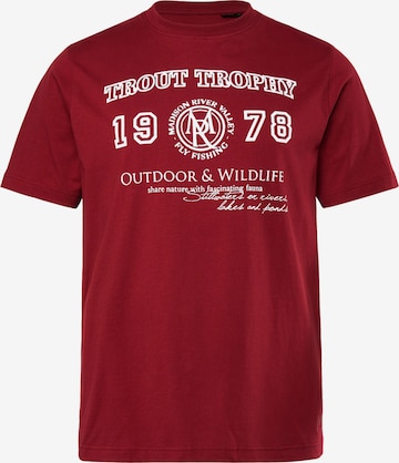 Men Plus T-Shirt in Rot: Vorderseite