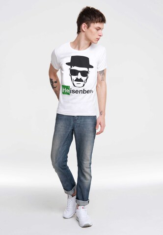 LOGOSHIRT Shirt 'Heisenberg' in Wit