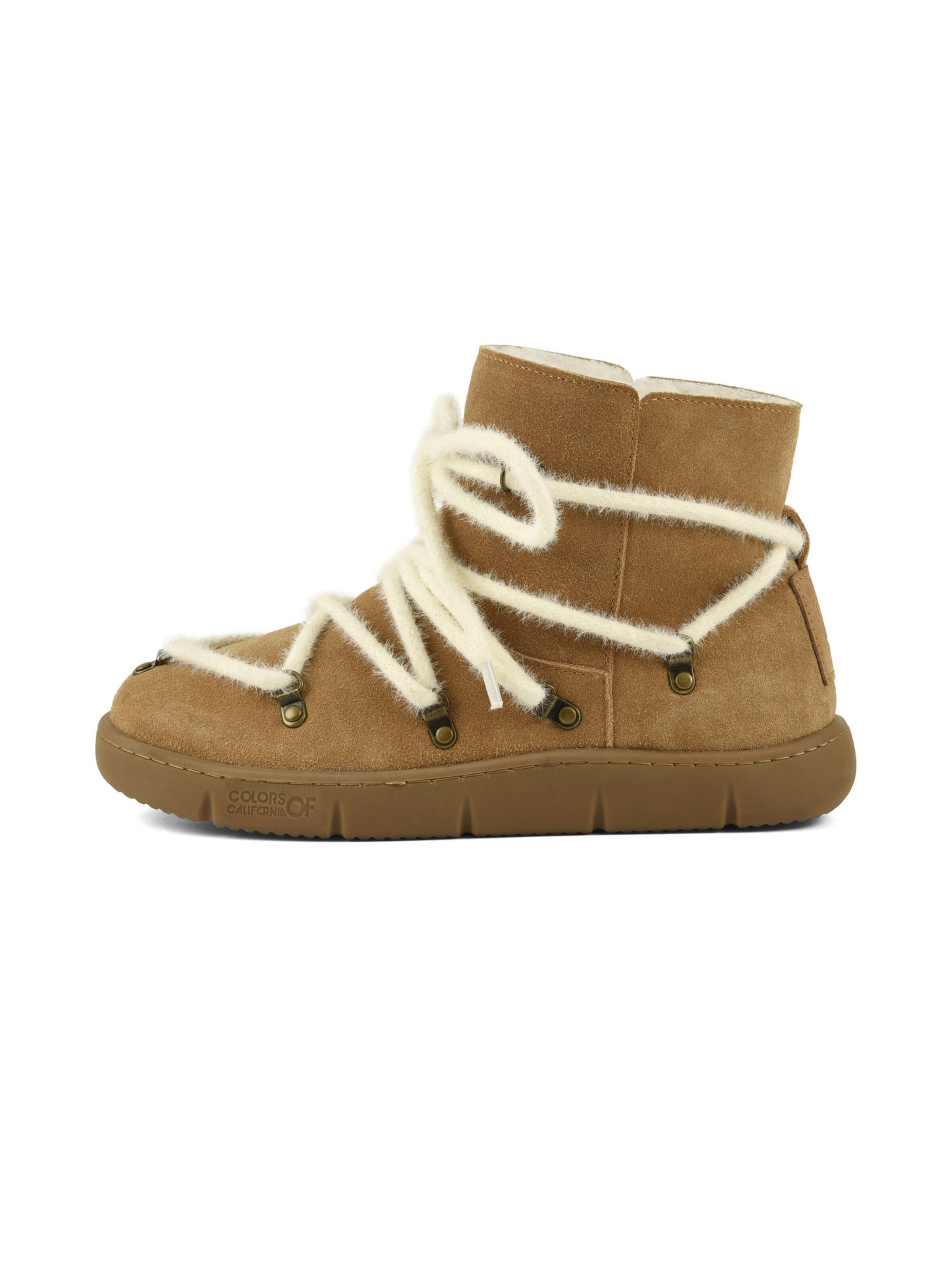 Stivale stringato di COLORS OF CALIFORNIA in marrone: lato