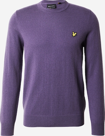 Lyle & Scott Pullover in Lila: Vorderseite