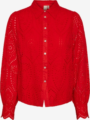 Y.A.S Blouse 'HOLI' in Rood: voorkant